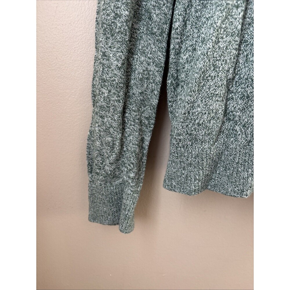 Hollister Men’s Small Green Heather Knit Crewneck Sweater Embroidered Logo - Picture 5 of 7